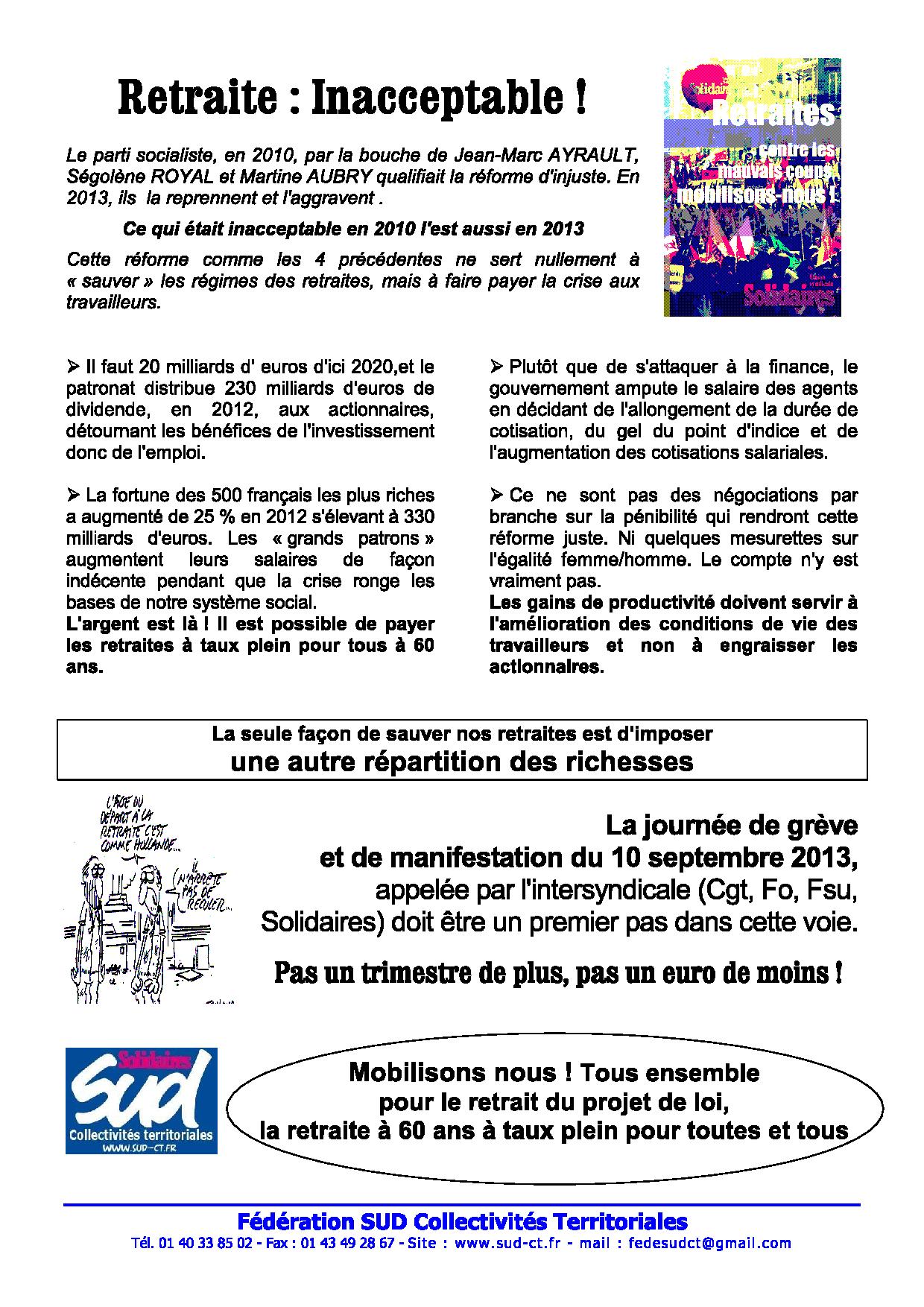 Tract Retraite_Inacceptable