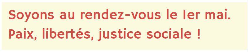 1er mai 2025 dans les Landes